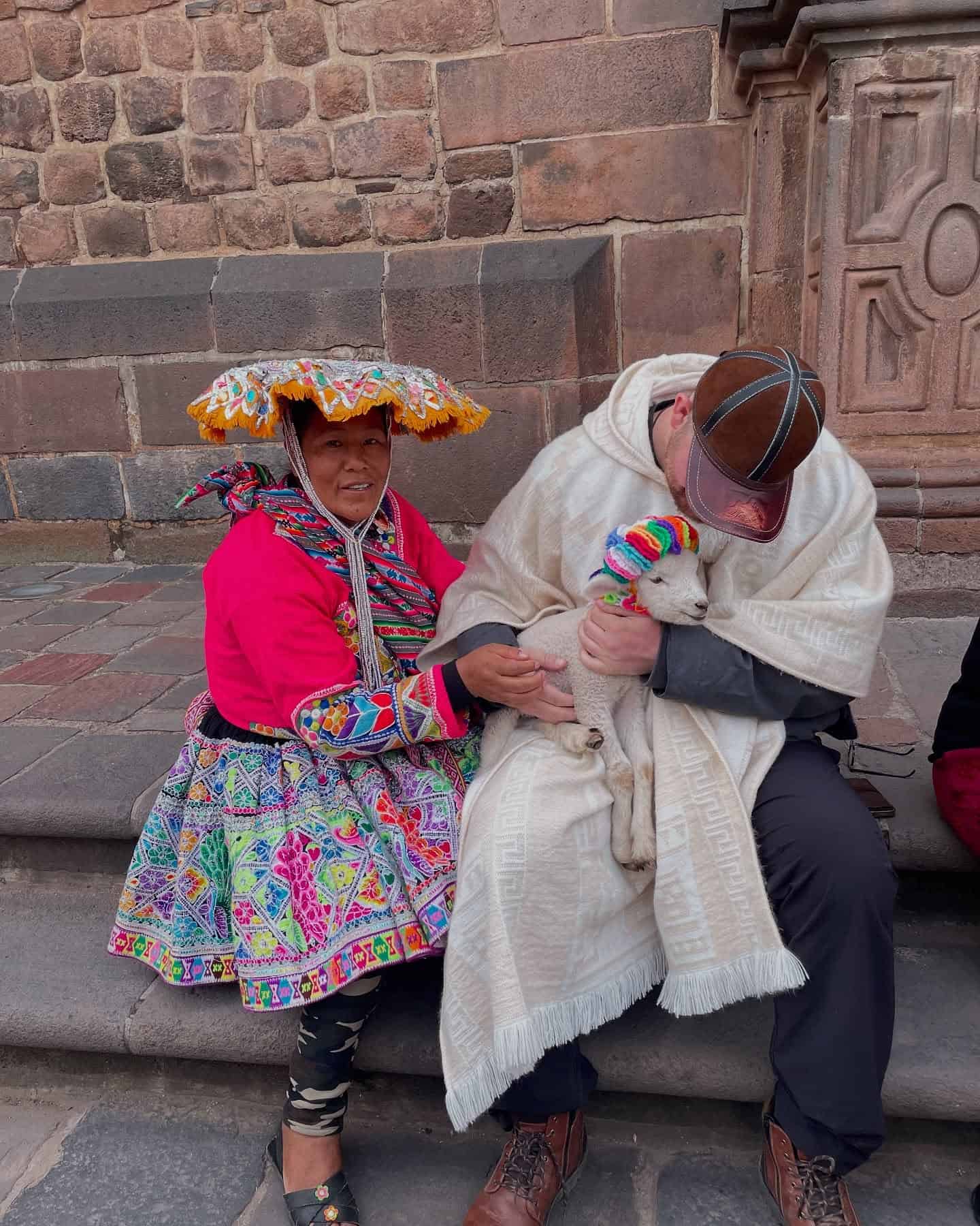 Jonas during a sacred ceremony in Peru